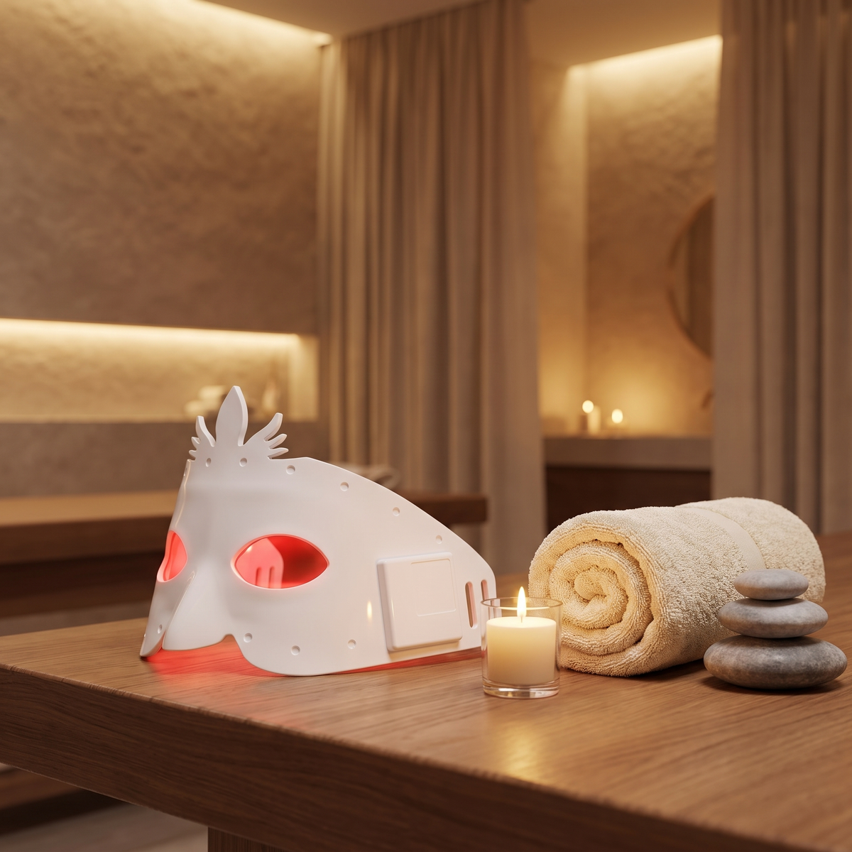 Radia LED Red Light Therapy Face Mask spa styling